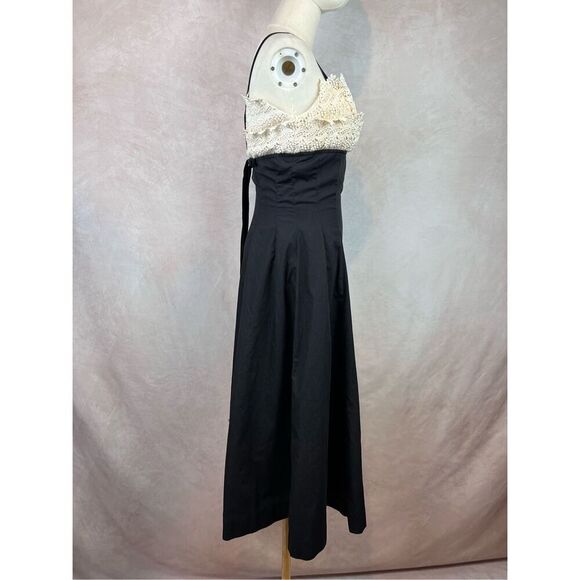 Vintage Late 1940s Black Dress Stunning Art Deco - Picture 4 of 13